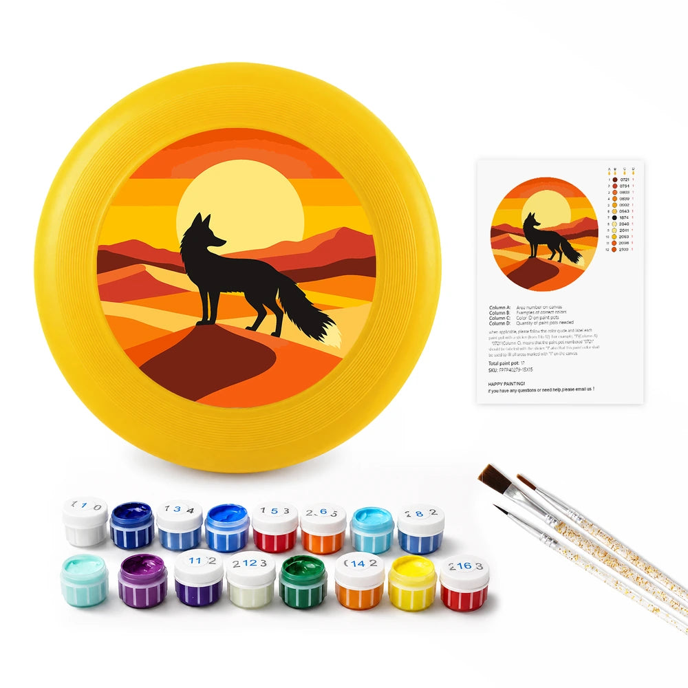Paint by Numbers - Frisbee | Coyote in the Desert