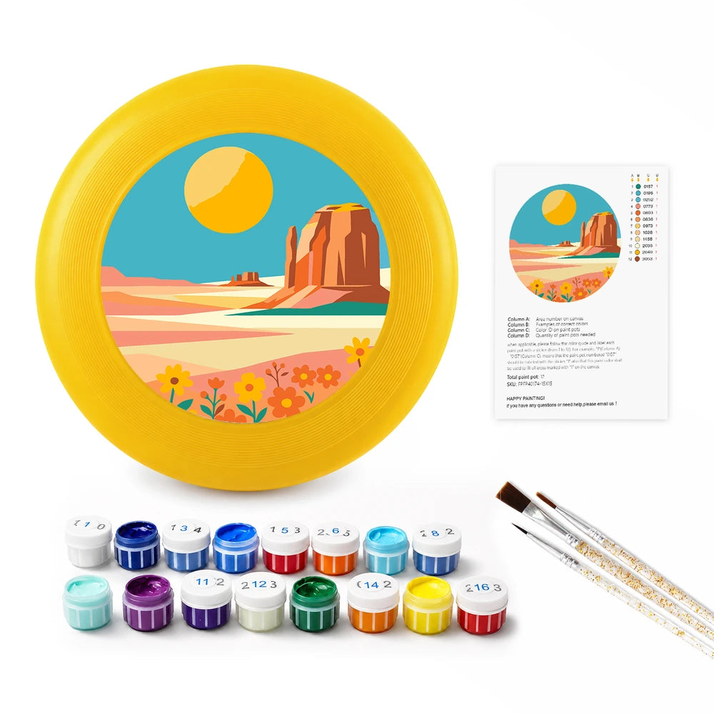 Paint by Numbers - Frisbee | Desert Mesa