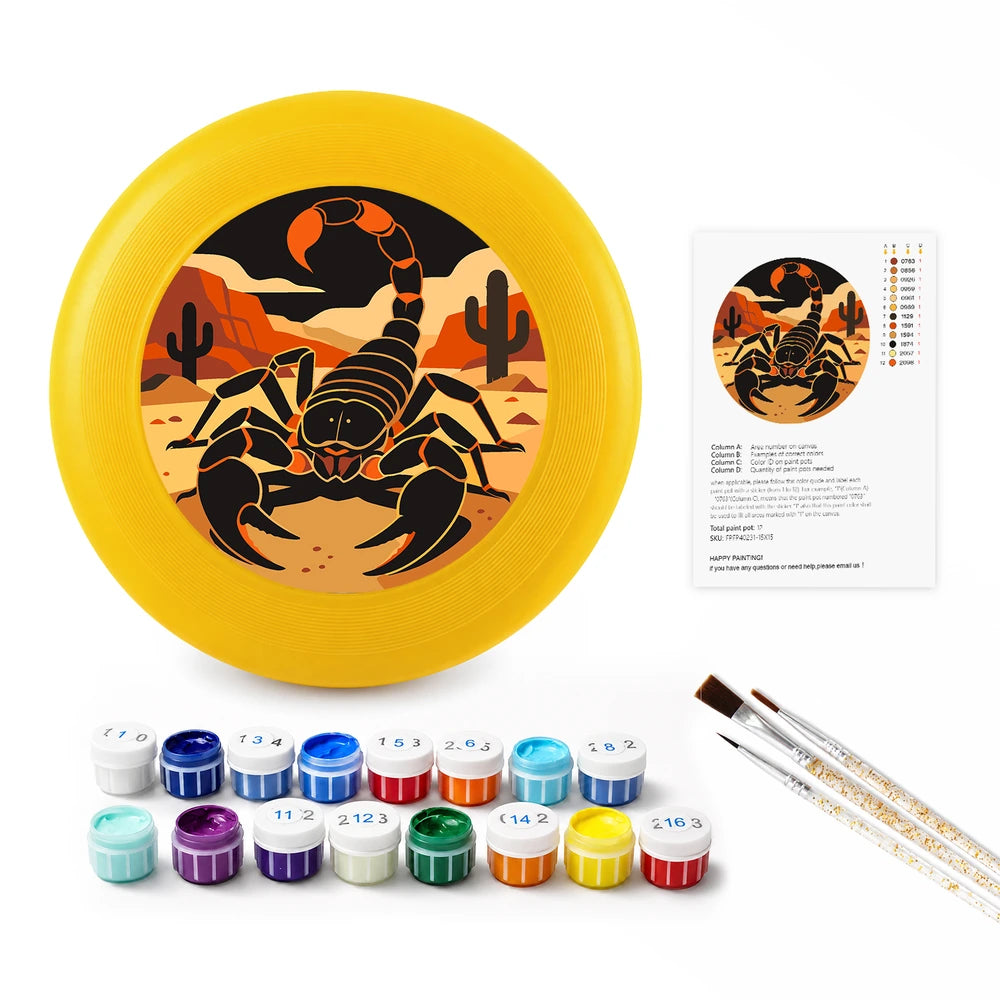 
Paint by Numbers - Frisbee | Desert Scorpion