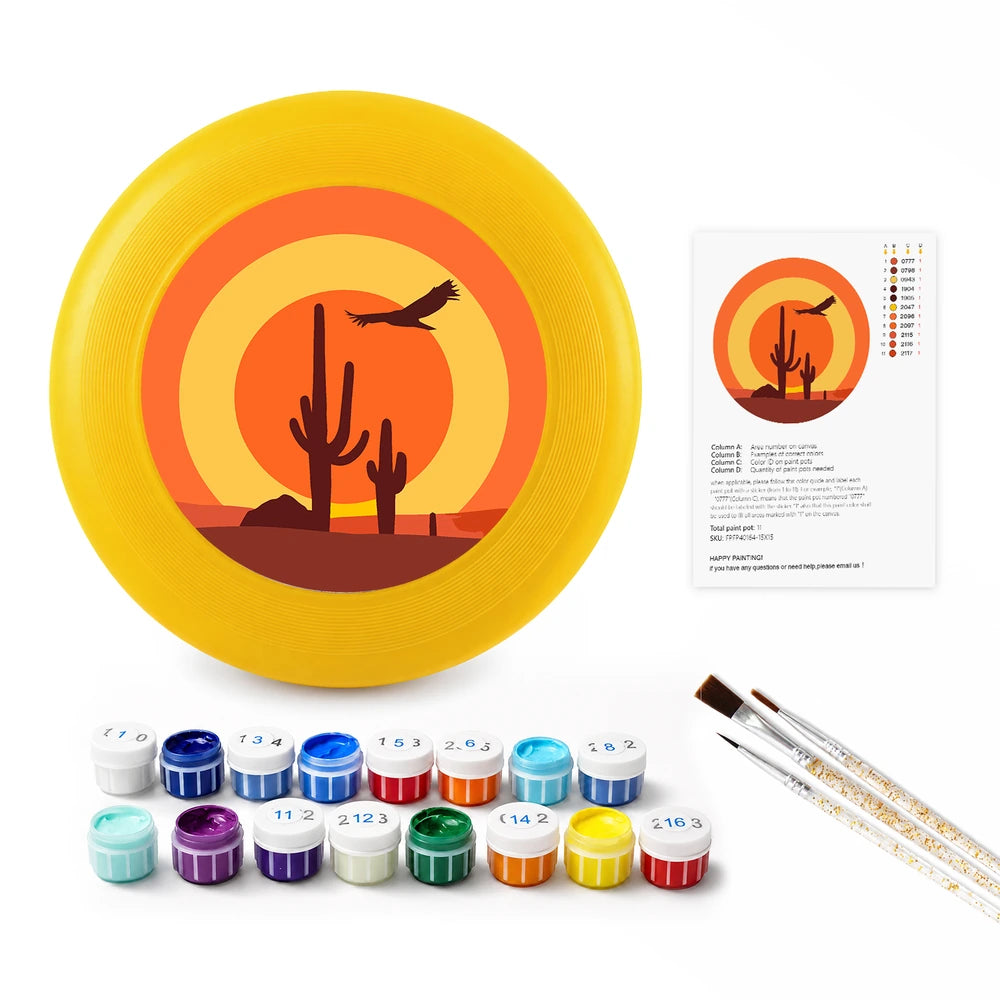 
Paint by Numbers - Frisbee | Desert Sunset