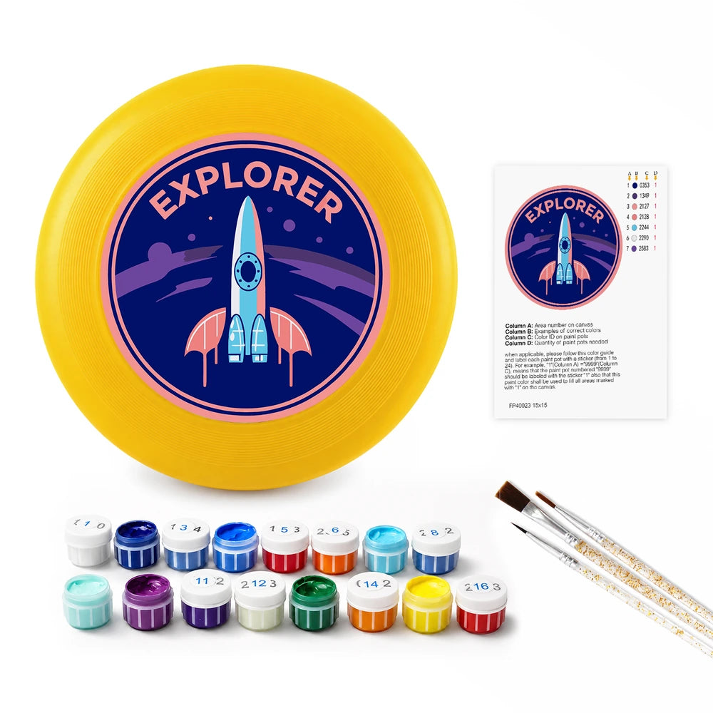 
Paint by Numbers - Frisbee | Explorer Rocket Badge