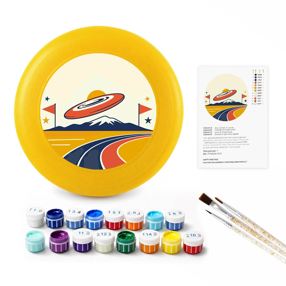 Paint by Numbers - Frisbee | Flying Disc over the Ramp