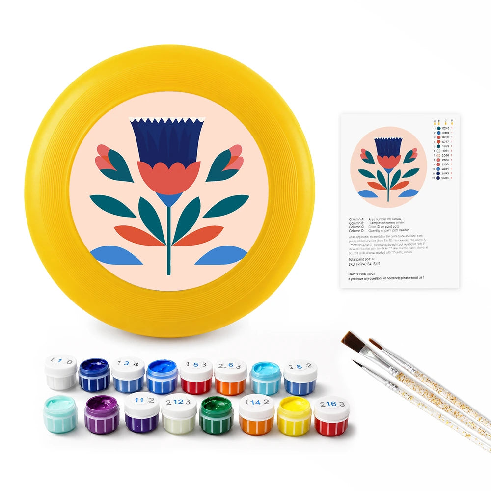
Paint by Numbers - Frisbee | Folk Flower