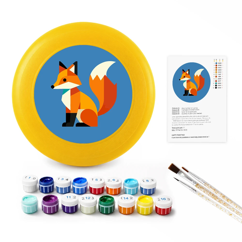
Paint by Numbers - Frisbee | Fox in Blue