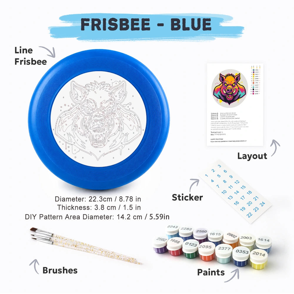 
Paint by Numbers - Frisbee | Graffiti Boar