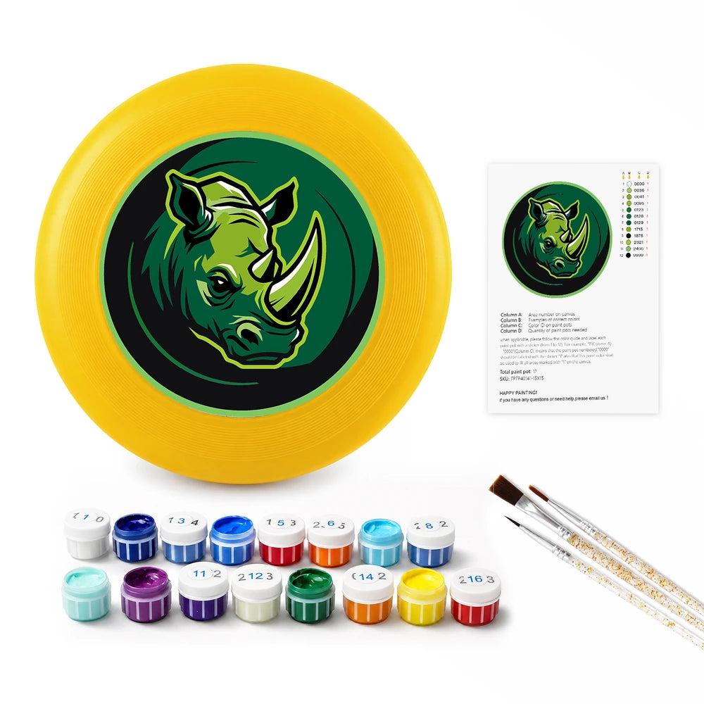
Paint by Numbers - Frisbee | Green Rhino Emblem