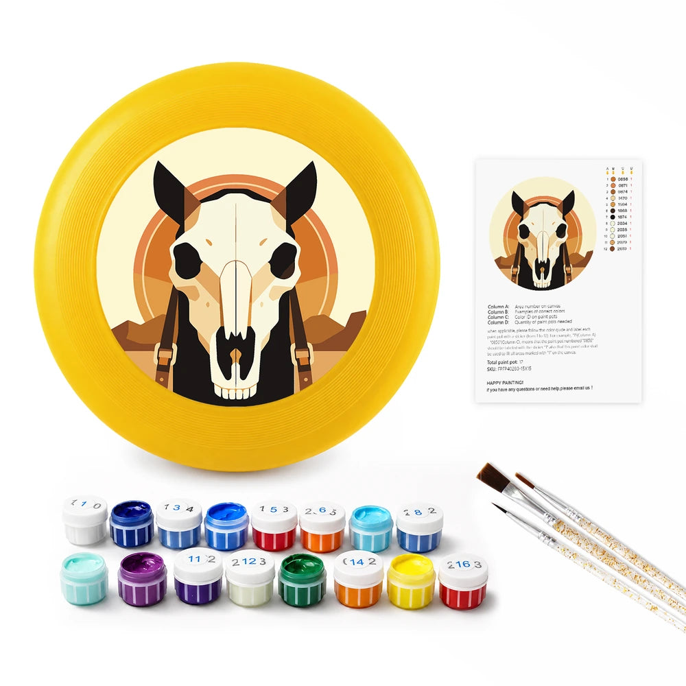 Paint by Numbers - Frisbee | Horse Skull