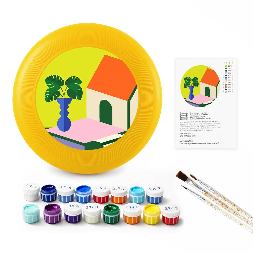 Paint by Numbers - Frisbee | House with a Plant