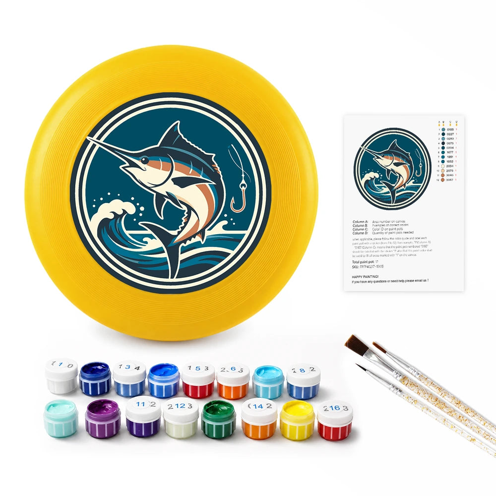 
Paint by Numbers - Frisbee | Leaping Marlin