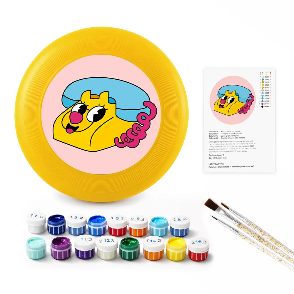 
Paint by Numbers - Frisbee | Leopard Retro Phone