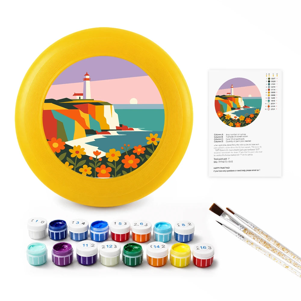 
Paint by Numbers - Frisbee | Lighthouse on the Cliff