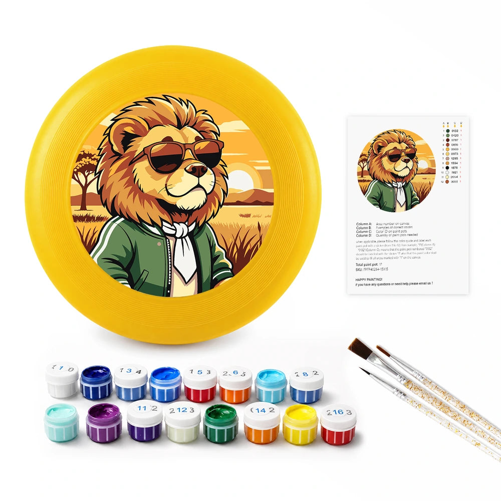 Paint by Numbers - Frisbee | Lion in a Jacket
