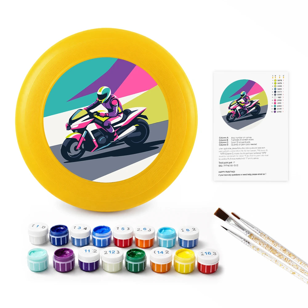 
Paint by Numbers - Frisbee | Motorbike Racer
