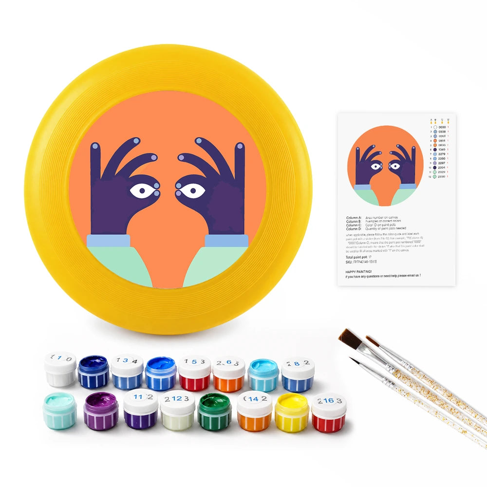 
Paint by Numbers - Frisbee | Peeking Eyes
