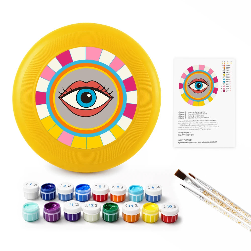 Paint by Numbers - Frisbee | Pop Art Eye