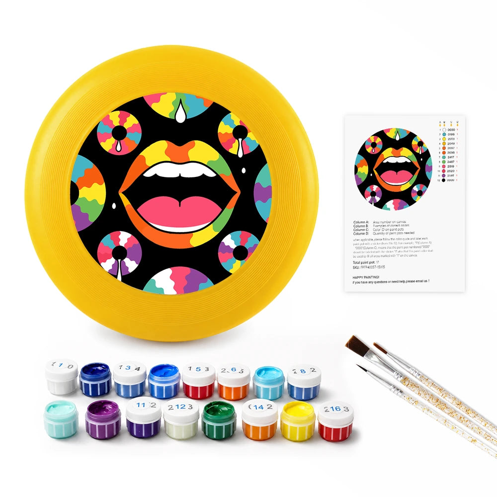 
Paint by Numbers - Frisbee | Pop Art Lips