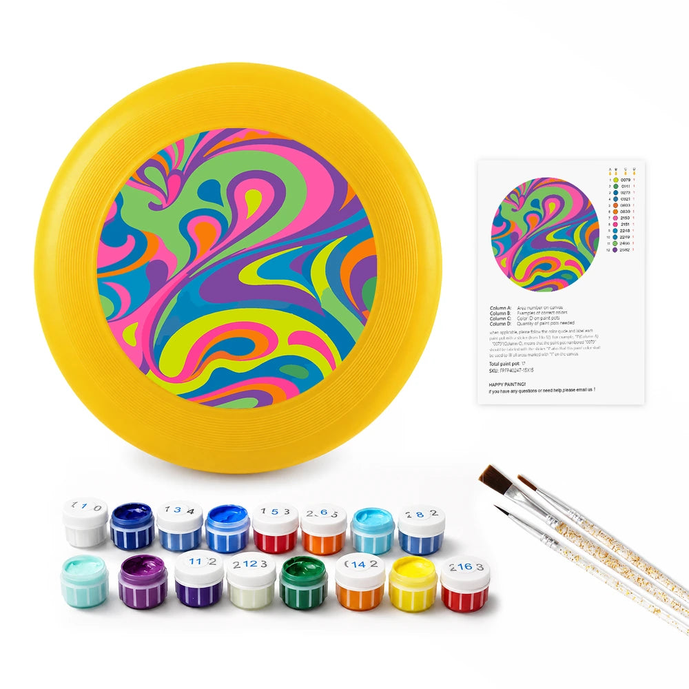 
Paint by Numbers - Frisbee | Psychedelic Swirl