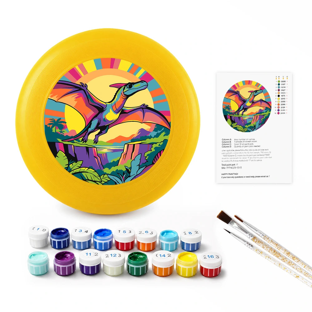 
Paint by Numbers - Frisbee | Pterodactyl in the Jungle