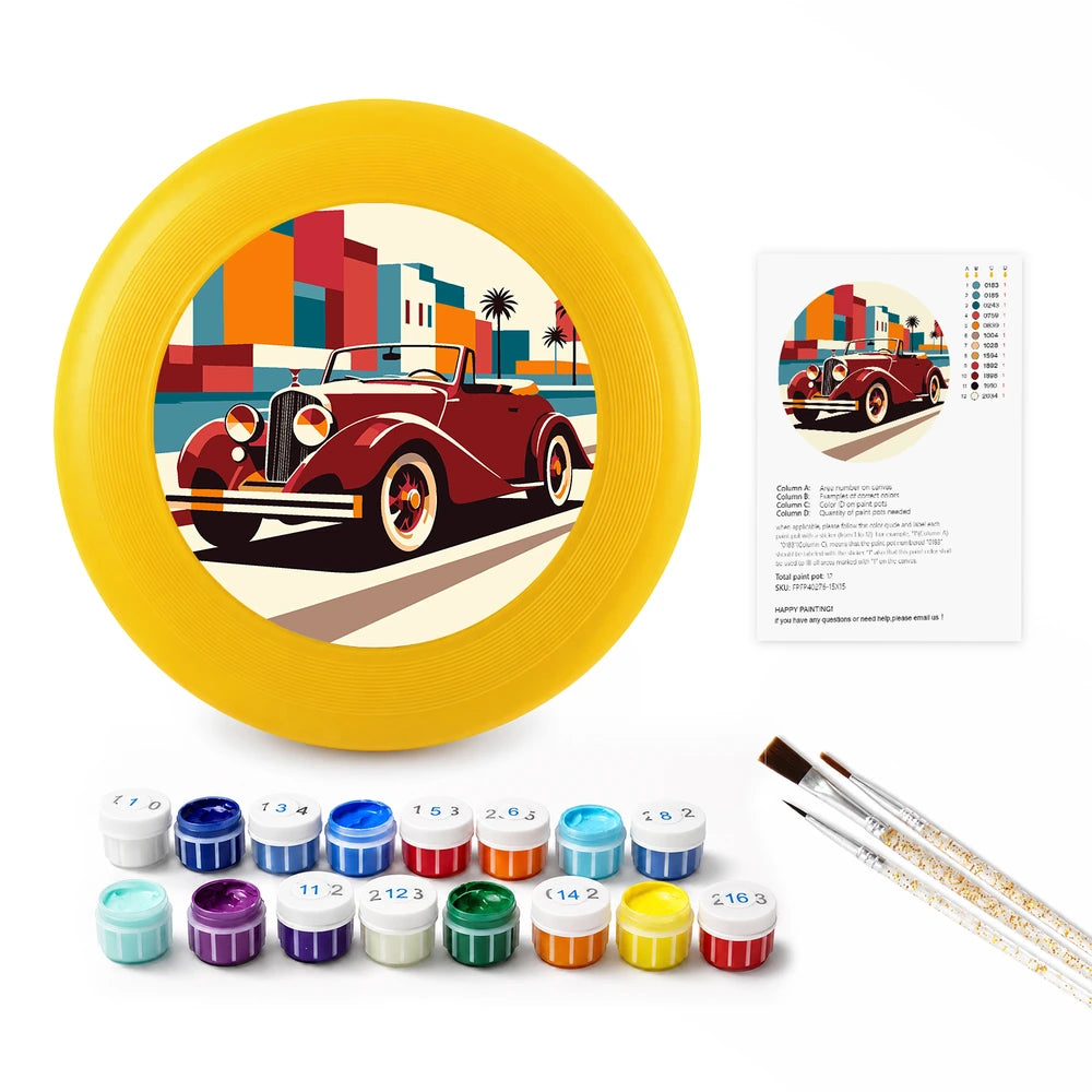 
Paint by Numbers - Frisbee | Red Vintage Car