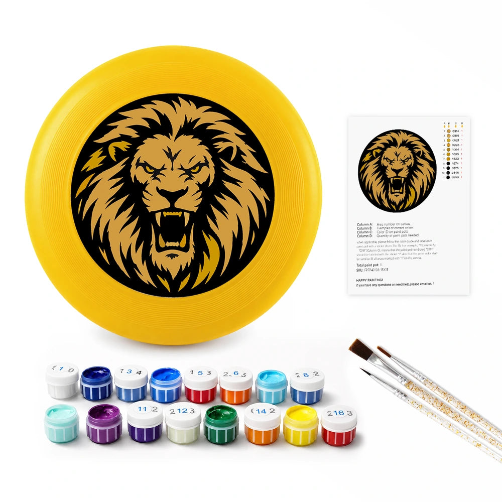 
Paint by Numbers - Frisbee | Roaring Golden Lion