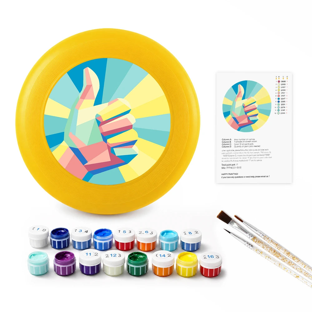 Paint by Numbers - Frisbee | Shaka Hand