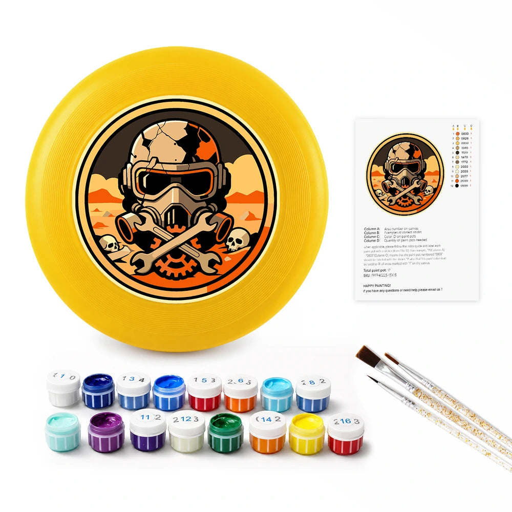 
Paint by Numbers - Frisbee | Skull Pilot Crest