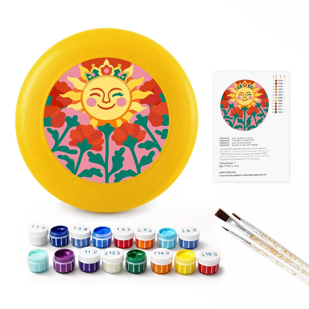 
Paint by Numbers - Frisbee | Smiling Sun in Flowers