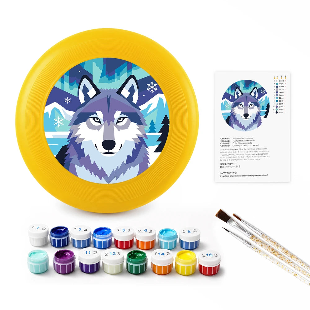 
Paint by Numbers - Frisbee | Snow Wolf