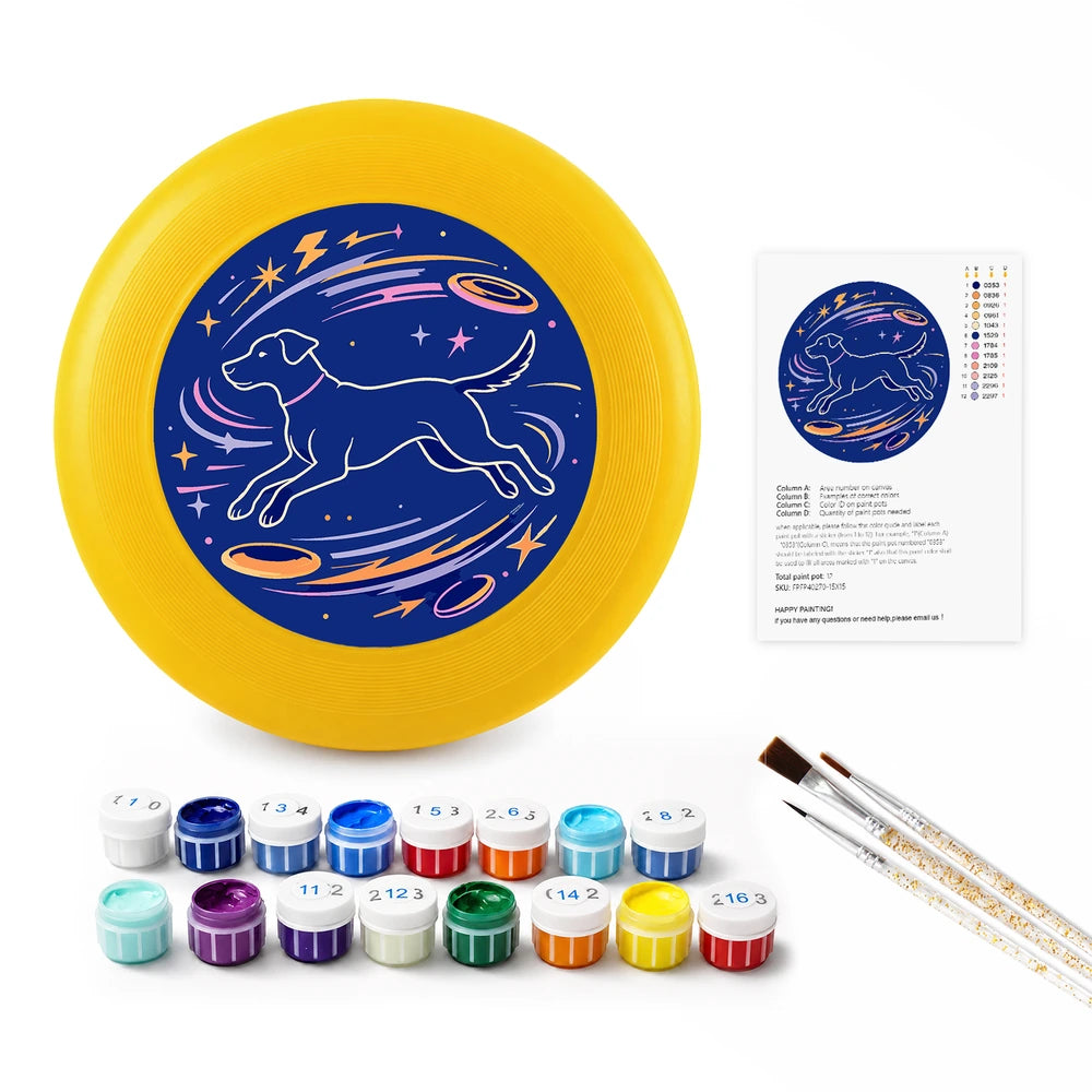 
Paint by Numbers - Frisbee | Space Dog Constellation