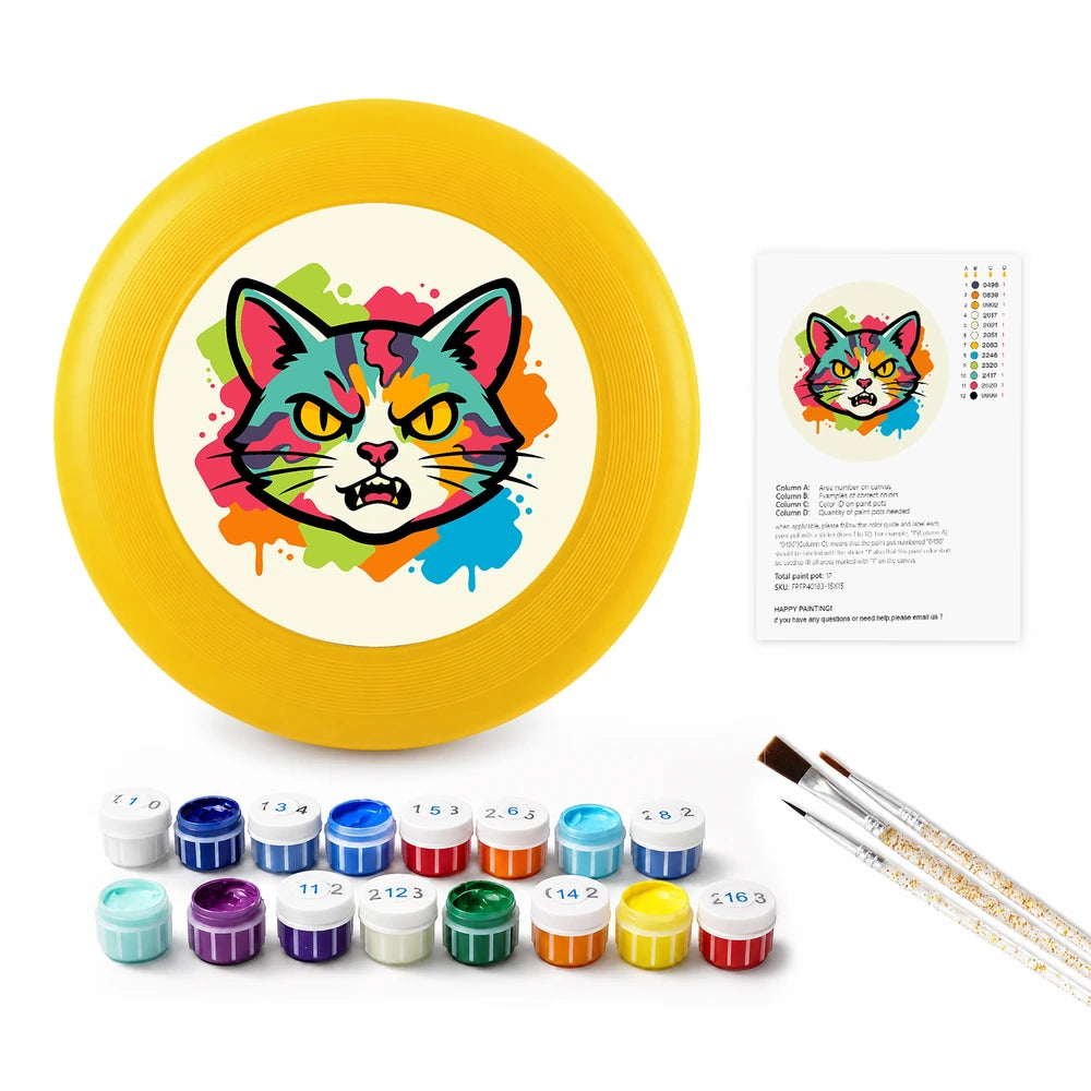 Paint by Numbers - Frisbee | Splash Art Cat