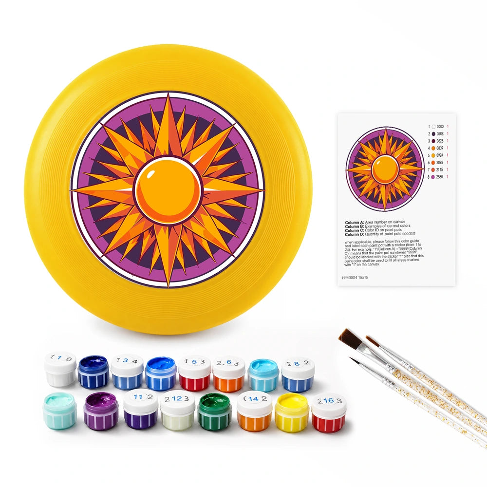 Paint by Numbers - Frisbee | Sun Mandala