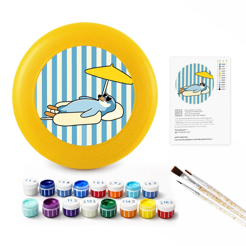 
Paint by Numbers - Frisbee | Sunbathing Seal