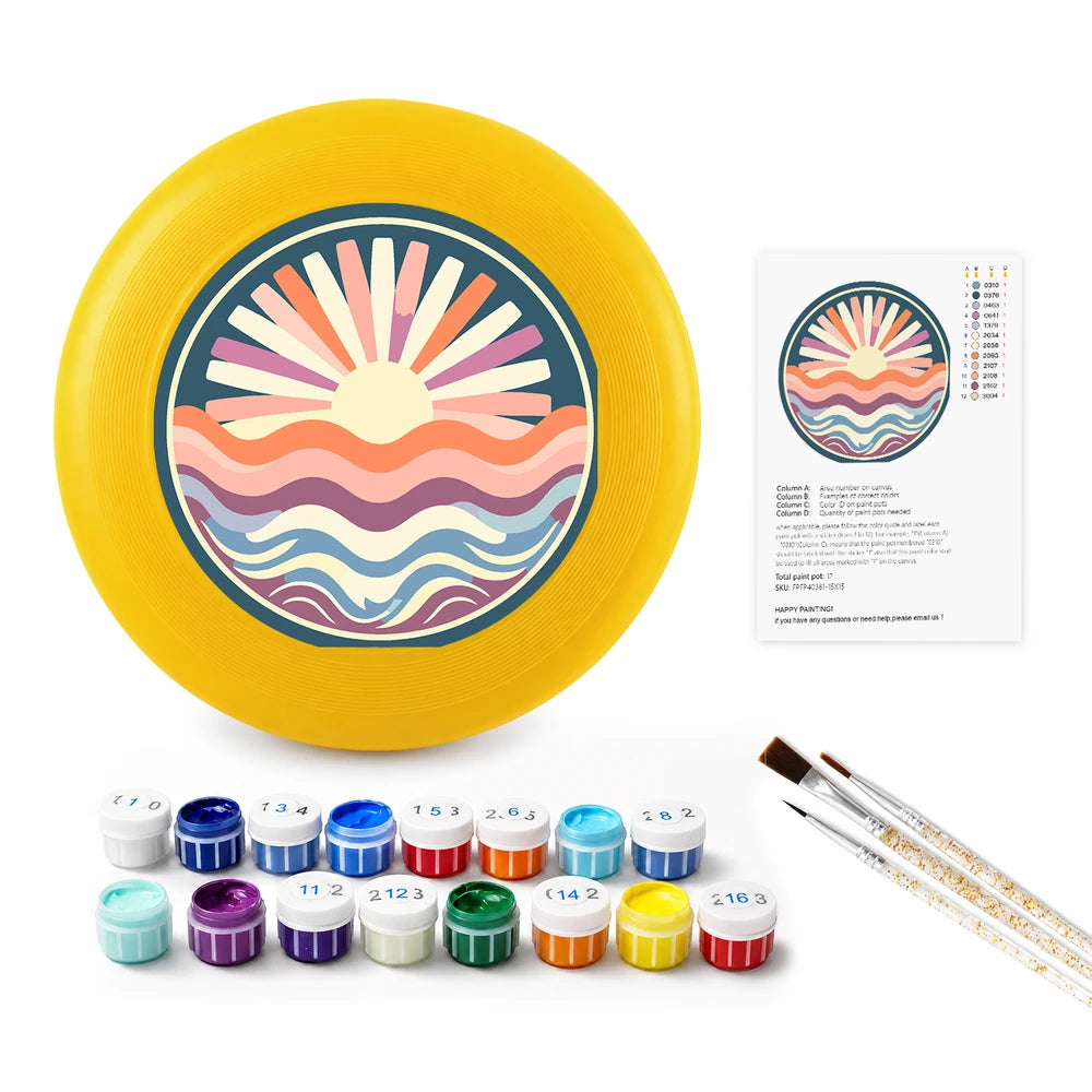 
Paint by Numbers - Frisbee | Sunrise over the Waves