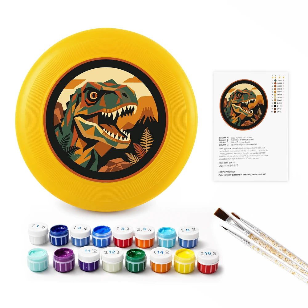 
Paint by Numbers - Frisbee | T-Rex in the Forest