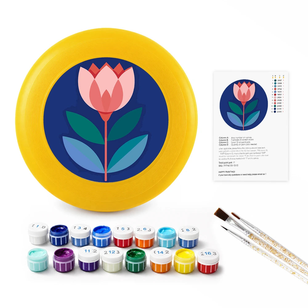 
Paint by Numbers - Frisbee | Tulip on Navy