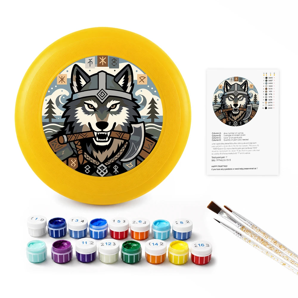 Paint by Numbers - Frisbee | Viking Wolf