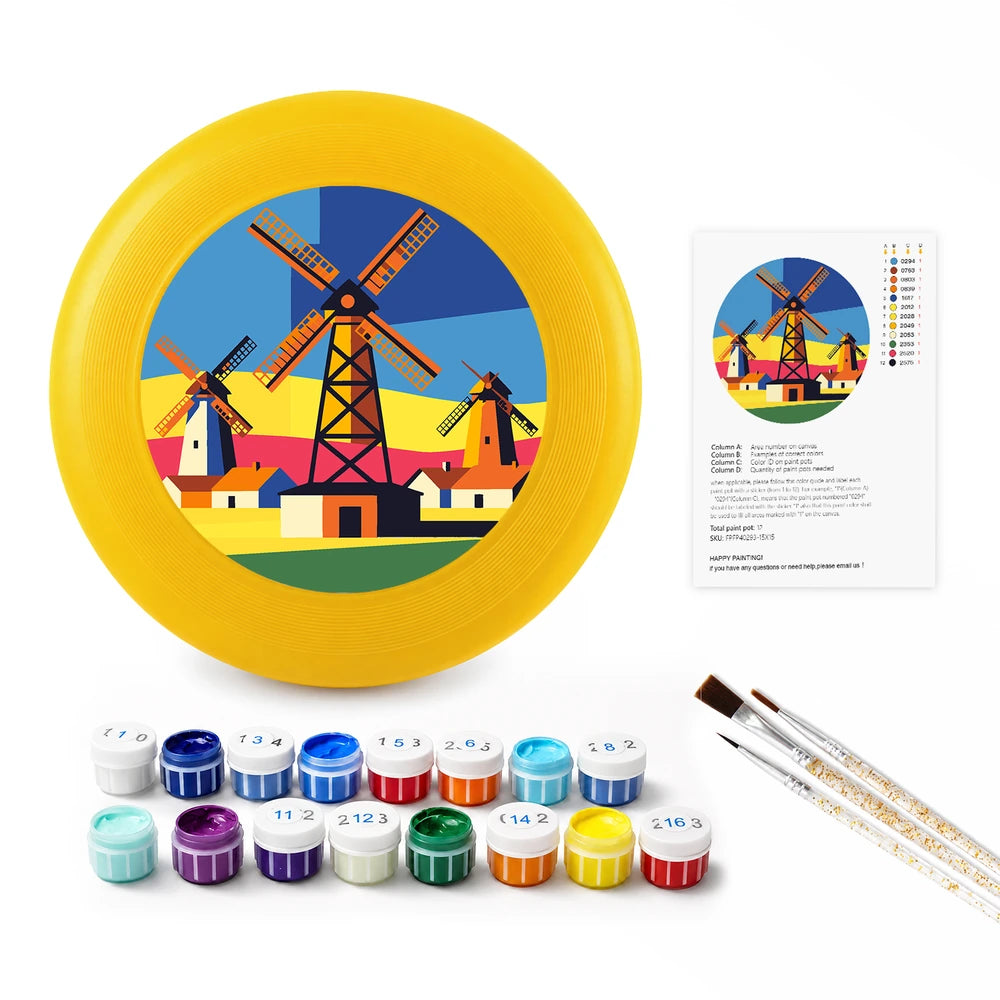 Paint by Numbers - Frisbee | Village Windmills
