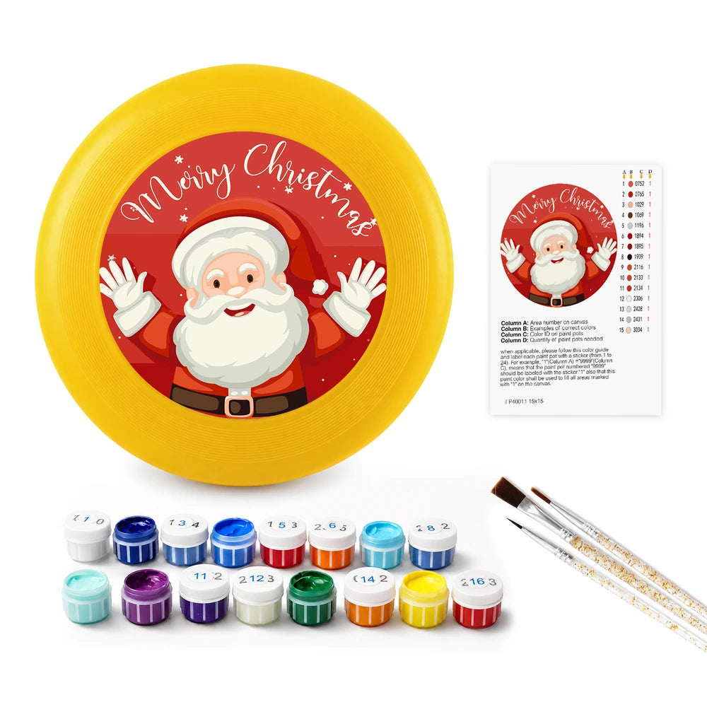 
Paint by Numbers - Frisbee | Waving Santa Greeting