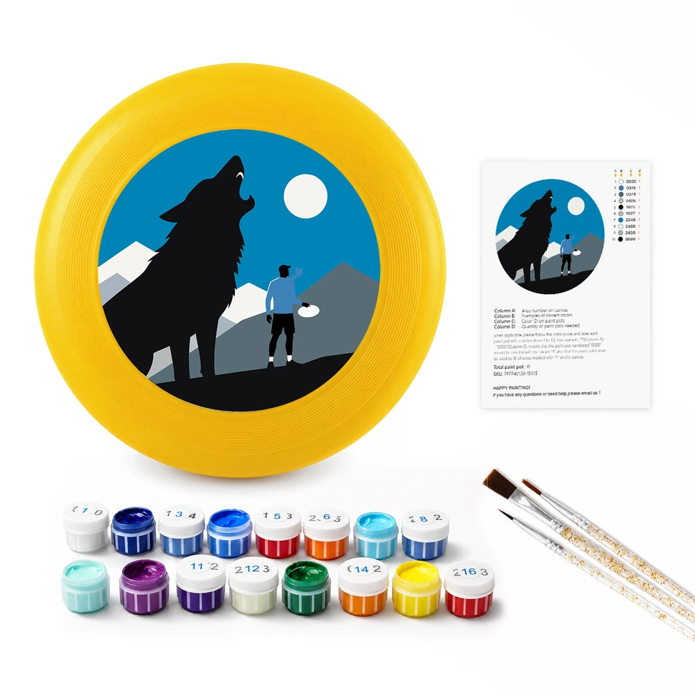 
Paint by Numbers - Frisbee | Wolf and the Hiker