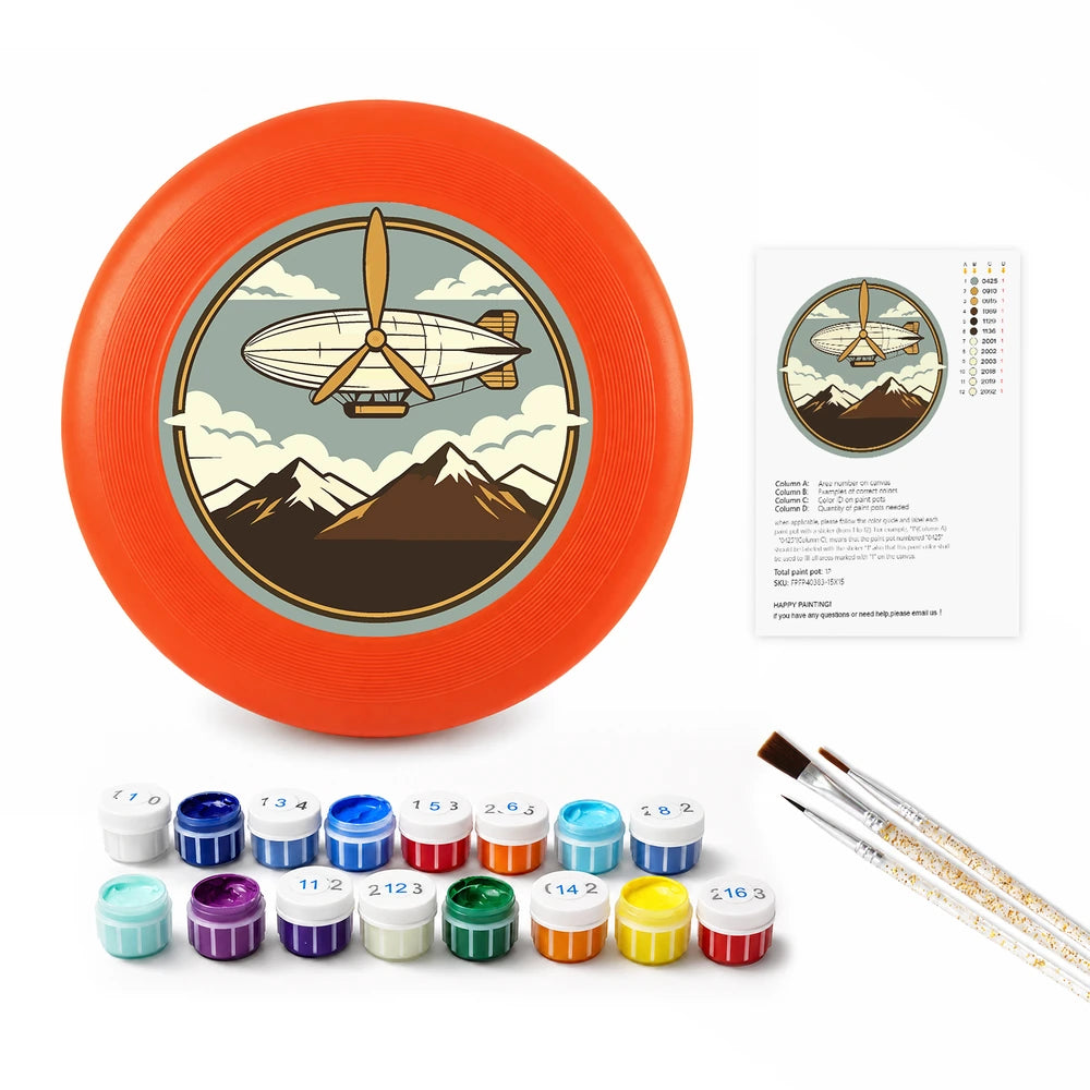 
Paint by Numbers - Frisbee | Airship over the Mountains