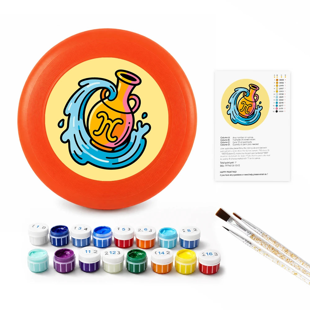 
Paint by Numbers - Frisbee | Aquarius Sign
