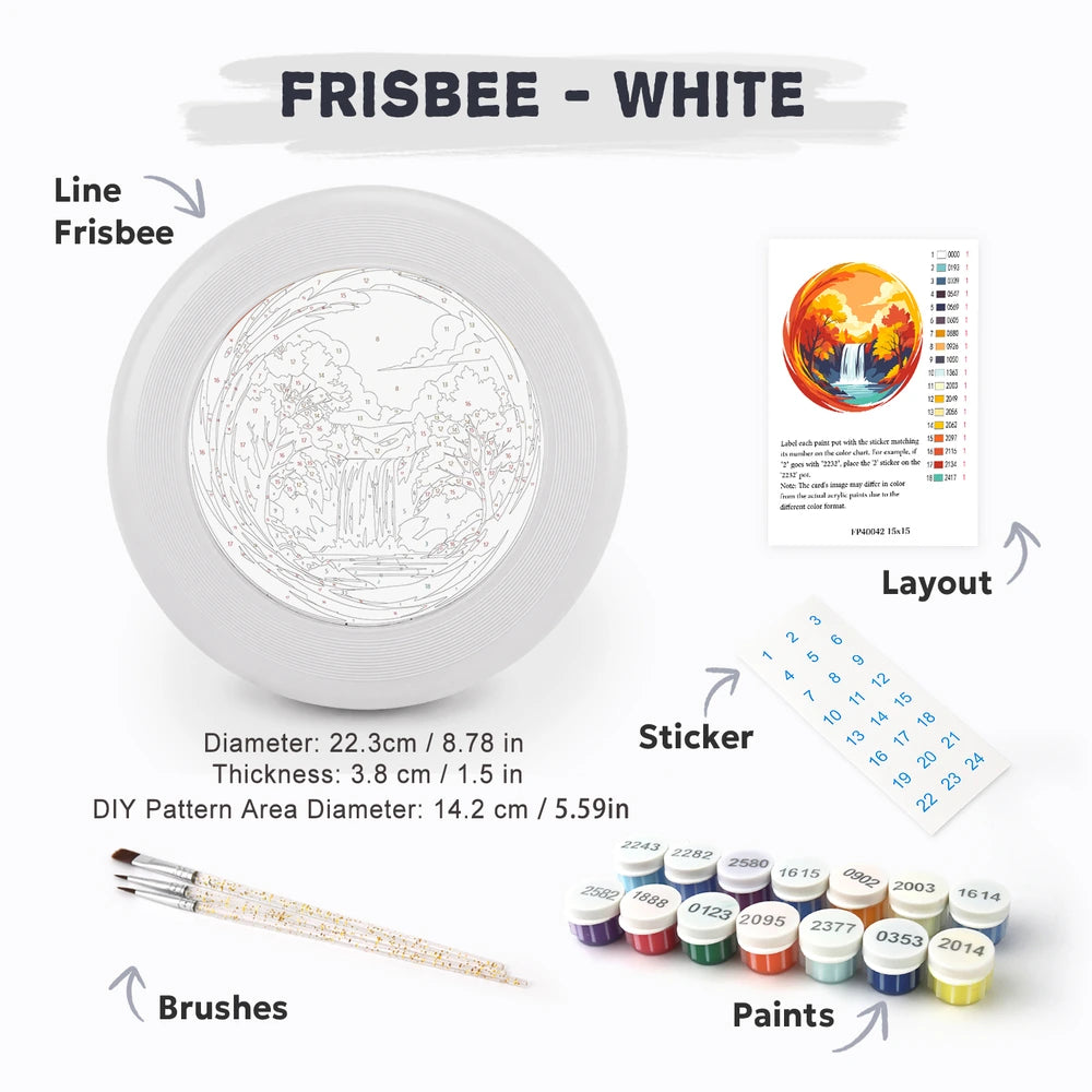 
Paint by Numbers - Frisbee | Autumn Waterfall