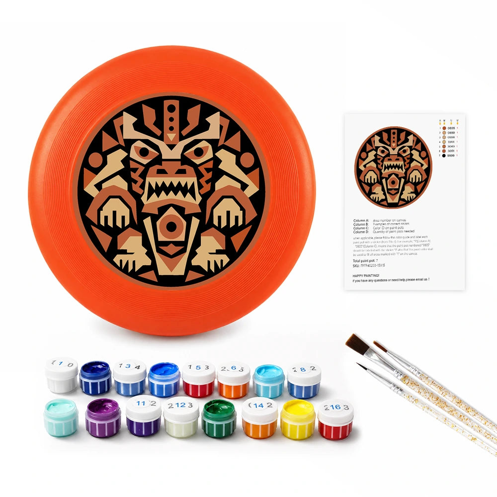 Paint by Numbers - Frisbee | Aztec Tiger