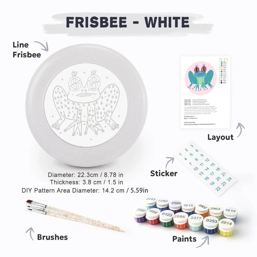 
Paint by Numbers - Frisbee | Big Eyed Frog
