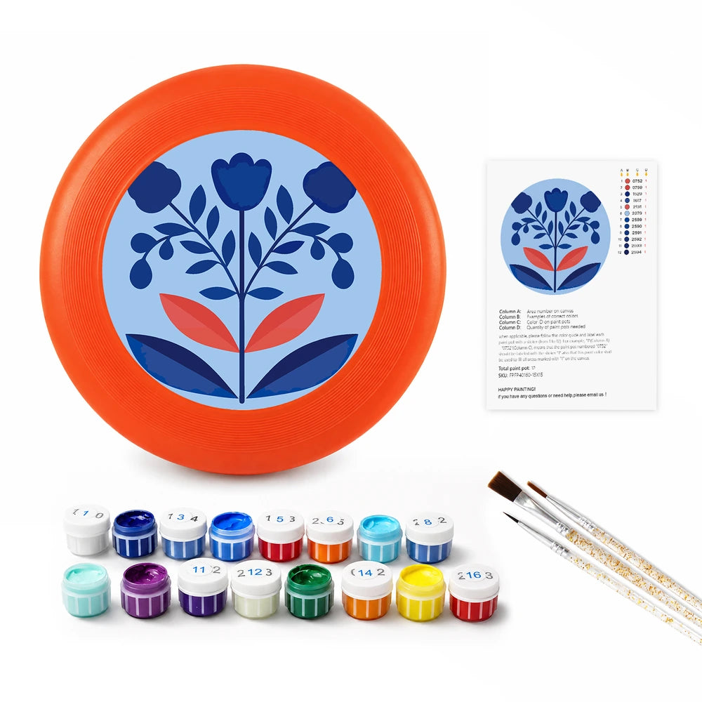 
Paint by Numbers - Frisbee | Blue Folk Flowers