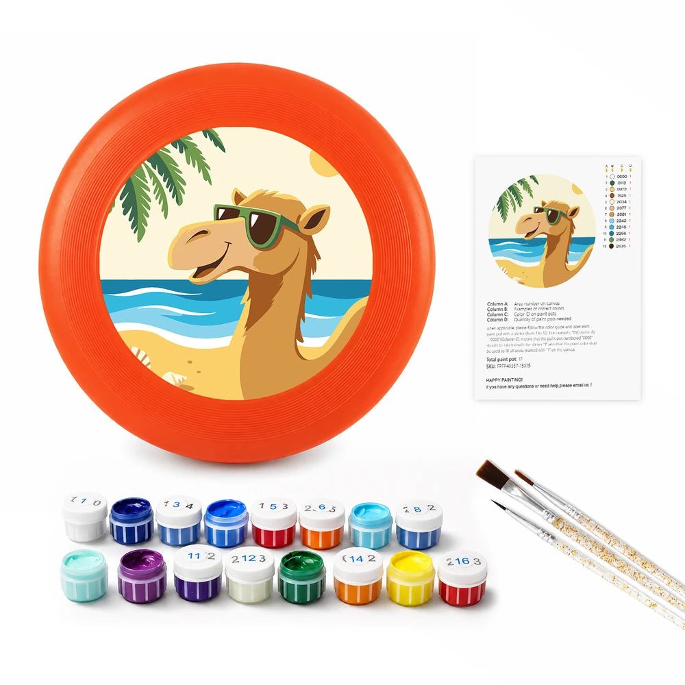 
Paint by Numbers - Frisbee | Camel on the Beach