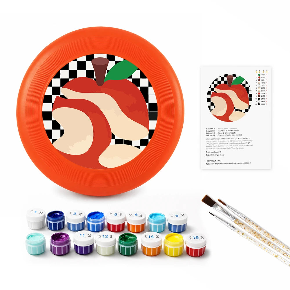 Paint by Numbers - Frisbee | Checkerboard Apple