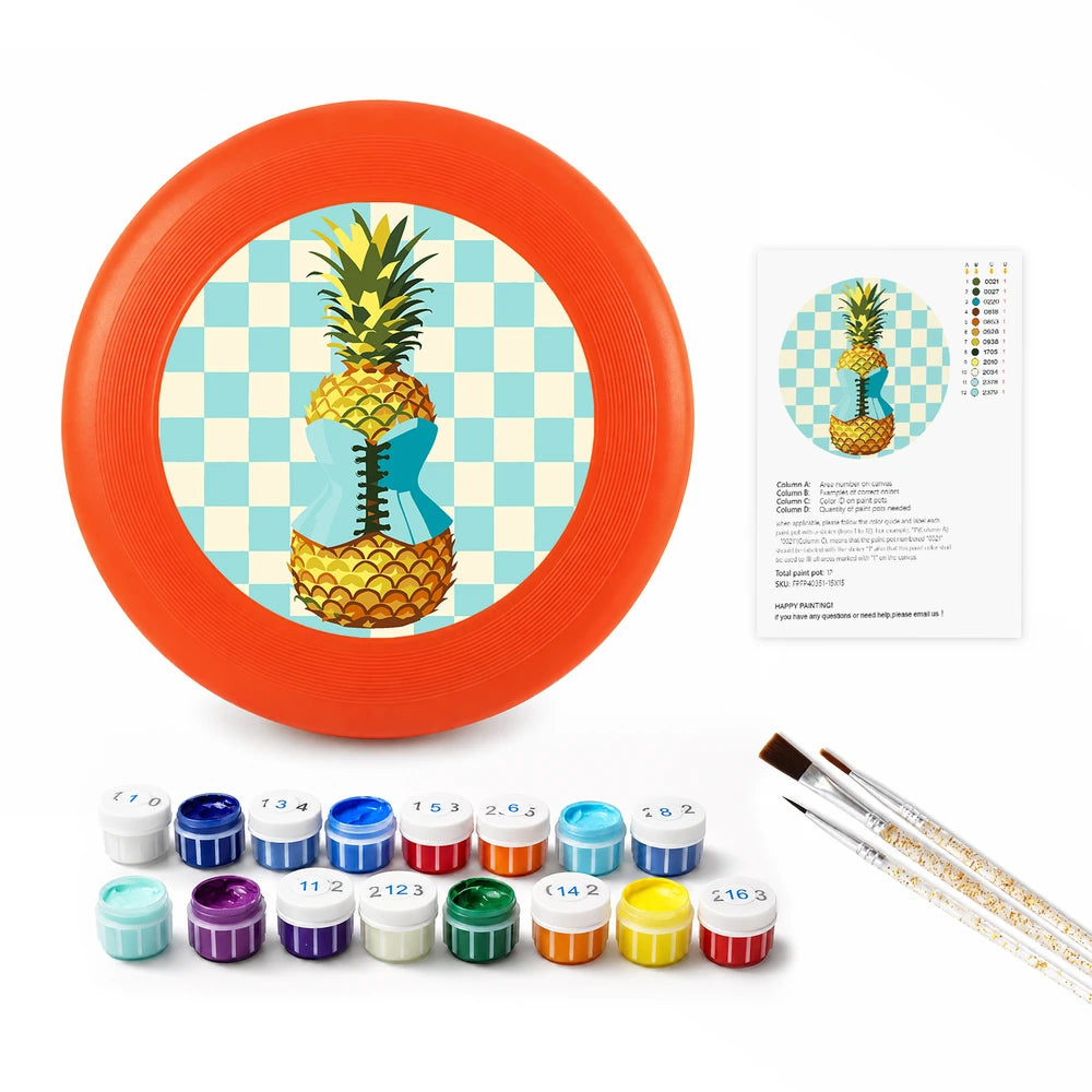 
Paint by Numbers - Frisbee | Checkerboard Pineapple