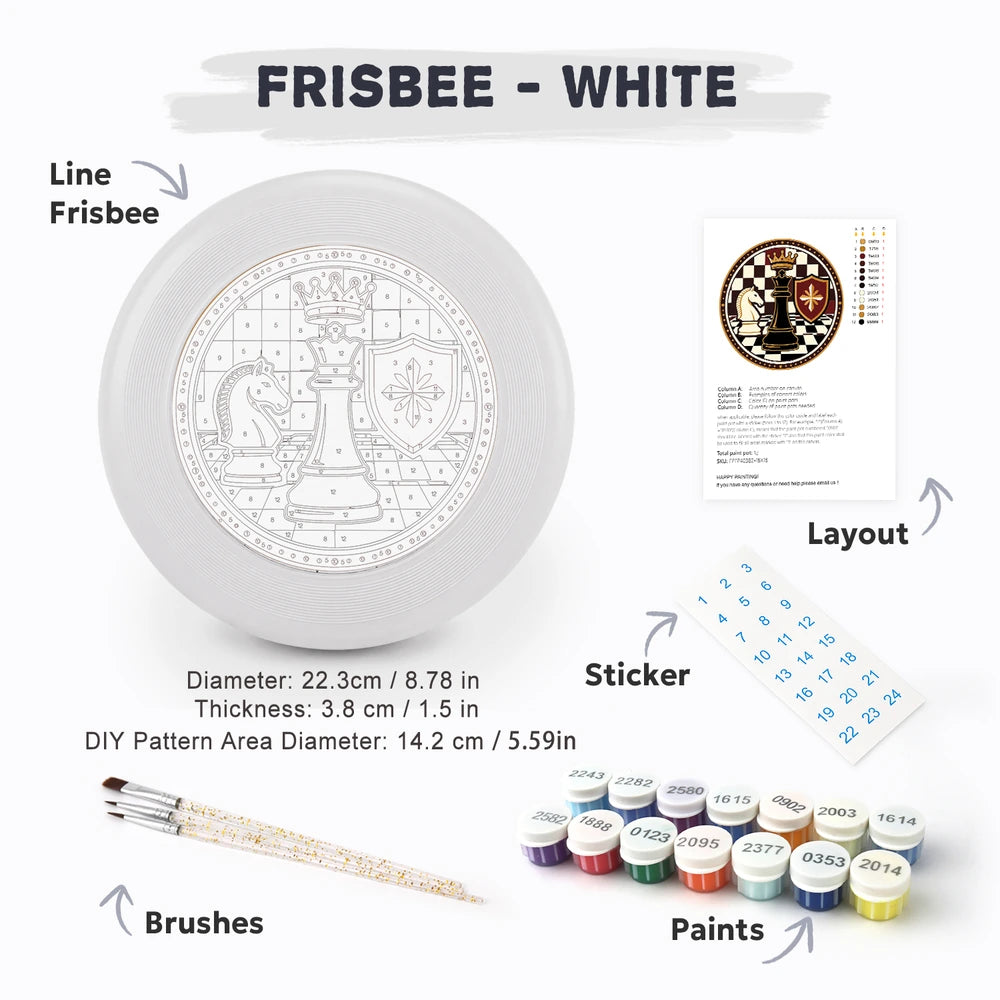 
Paint by Numbers - Frisbee | Chess Knight and King
