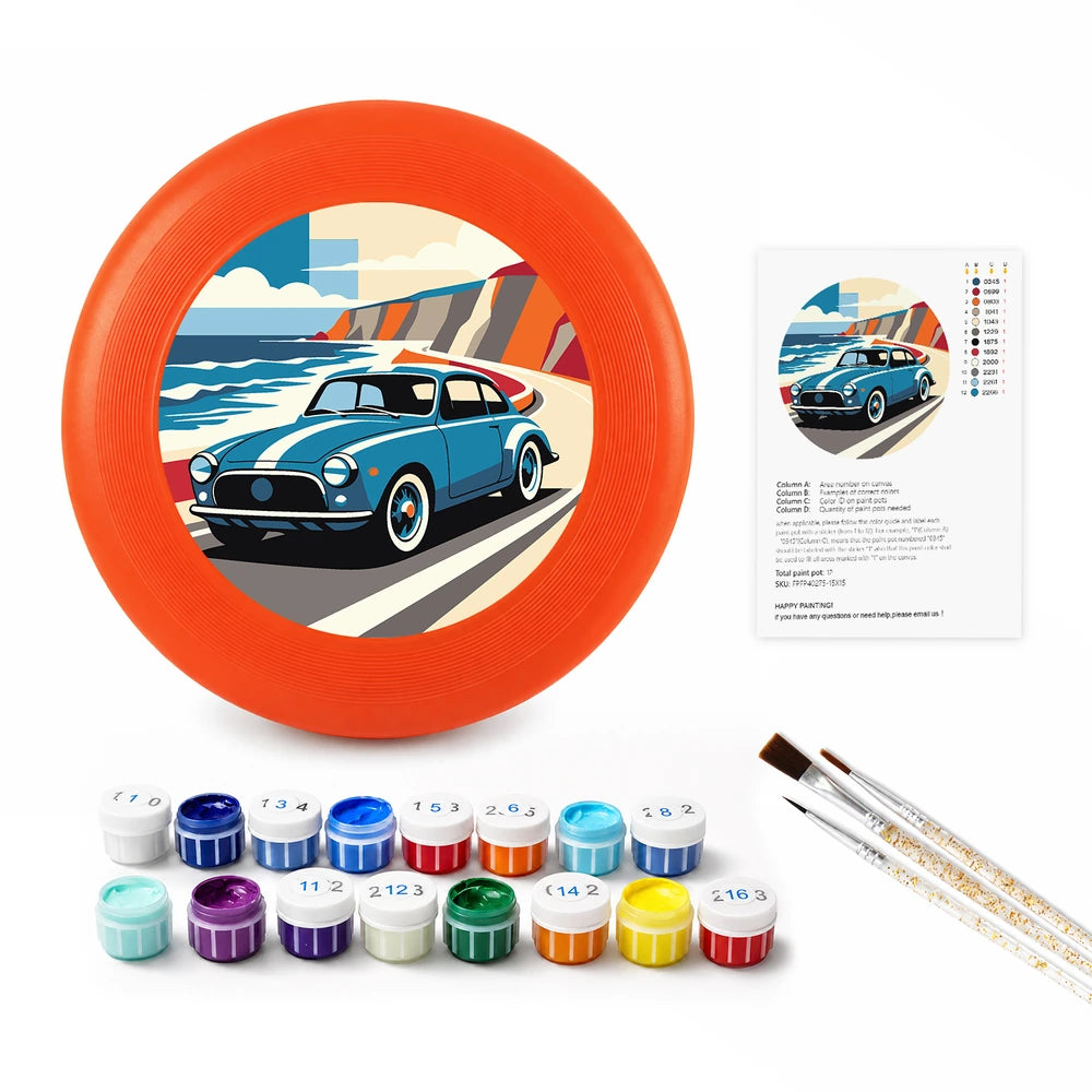 
Paint by Numbers - Frisbee | Classic Car by the Sea